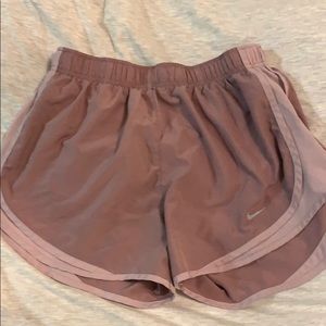 Mauve Nike shorts